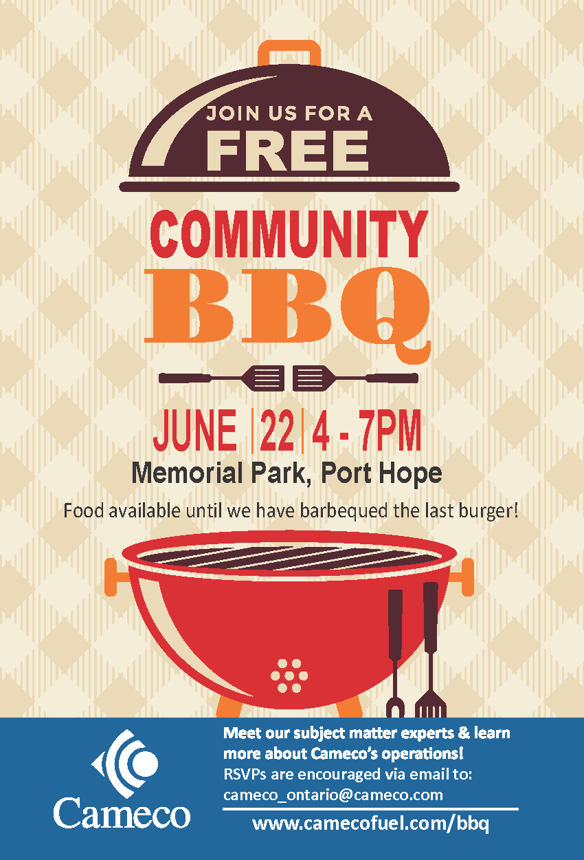 Port Hope Community BBQ 2023 poster