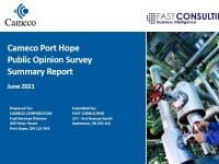 Cameco Port Hope Public Opinion Survey Summary Report